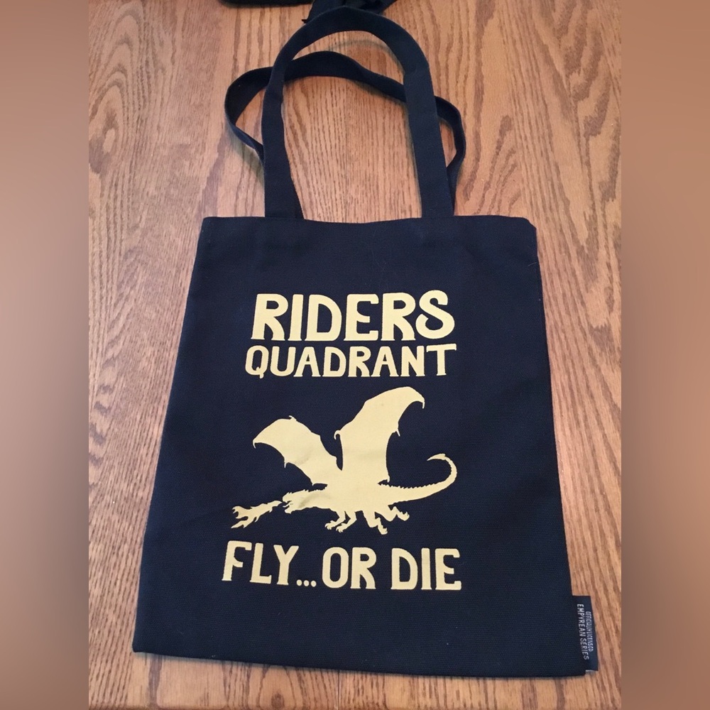 Fourth Wing Basgiath War College Book Bag, Fantasy Books Yarrows